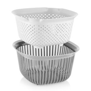 BOWL CUADRADO CON COLADOR 4 LT