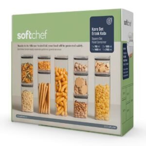 SET DE PORTA ALIMENTOS CUADRADO 5 PIEZAS
