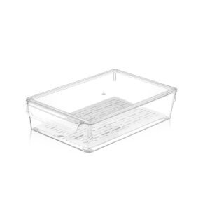 ORGANIZADOR DE NEVERA CON COLADOR Y TAPA 4.6 LT