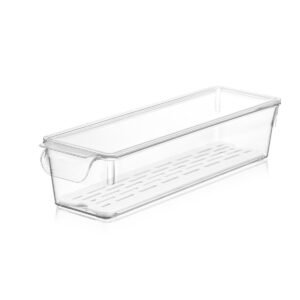 ORGANIZADOR DE NEVERA CON TAPA Y COLADOR 2.3 LT