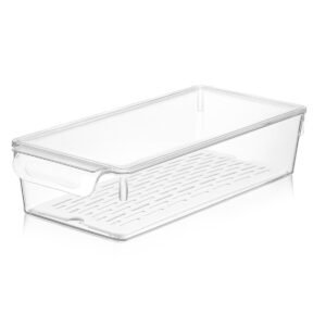 ORGANIZADOR DE NEVERA CON TAPA Y COLADOR 3.3 LT