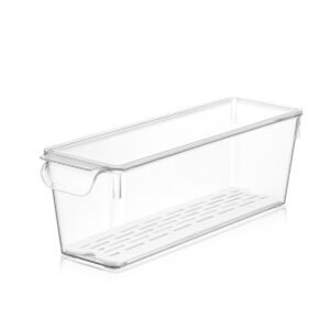 ORGANIZADOR DE NEVERA CON TAPA Y COLADOR 3.3 LT